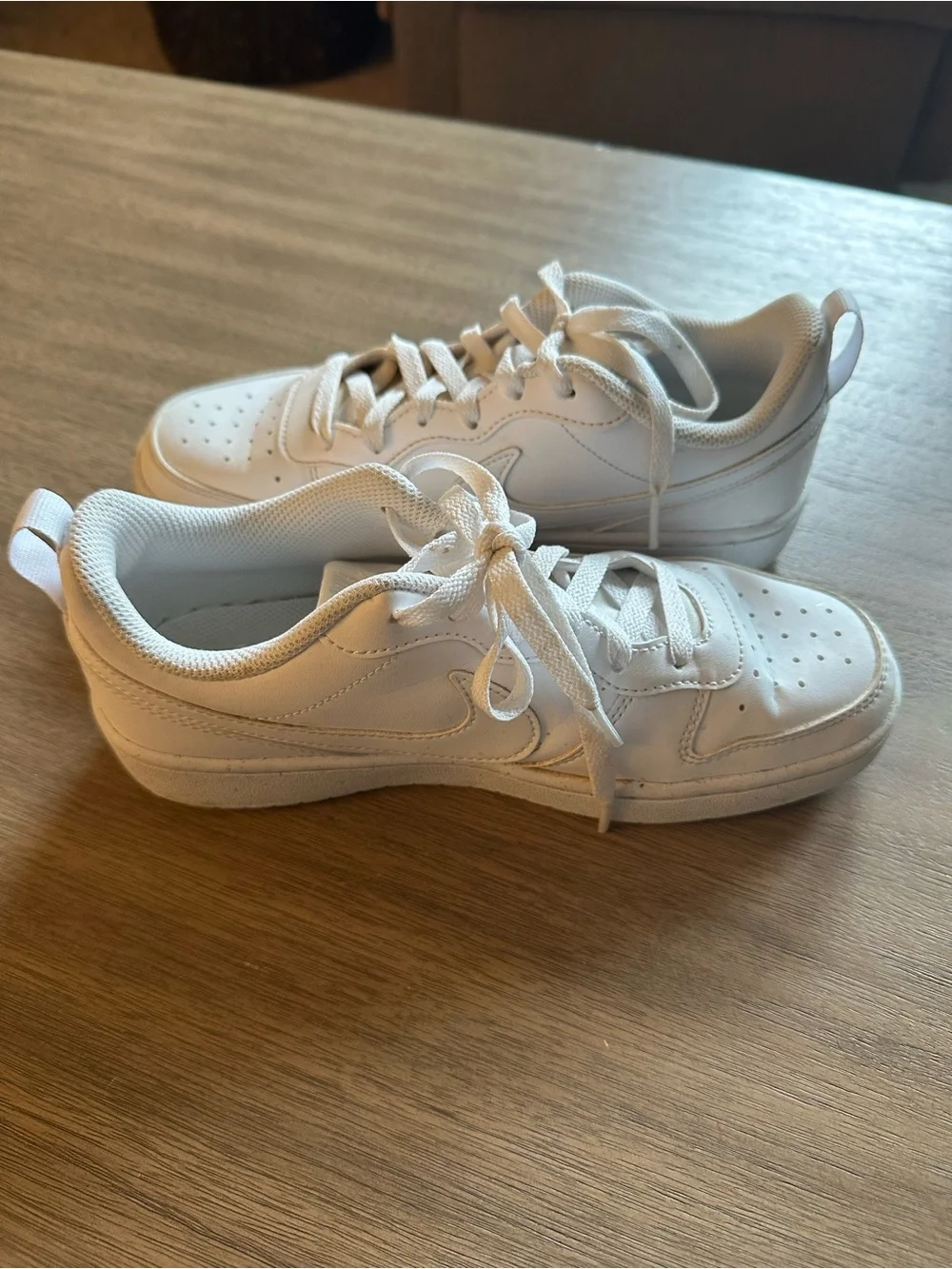 Nike Kids White Low-Top Lace-Up Sneakers